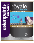 Royale Smart Clean Stain Resistant Interior Emulsion, Advanced Scrubbability, Low VOC, Quick Drying with Matte Finish, Great for Modern Homes and Offices